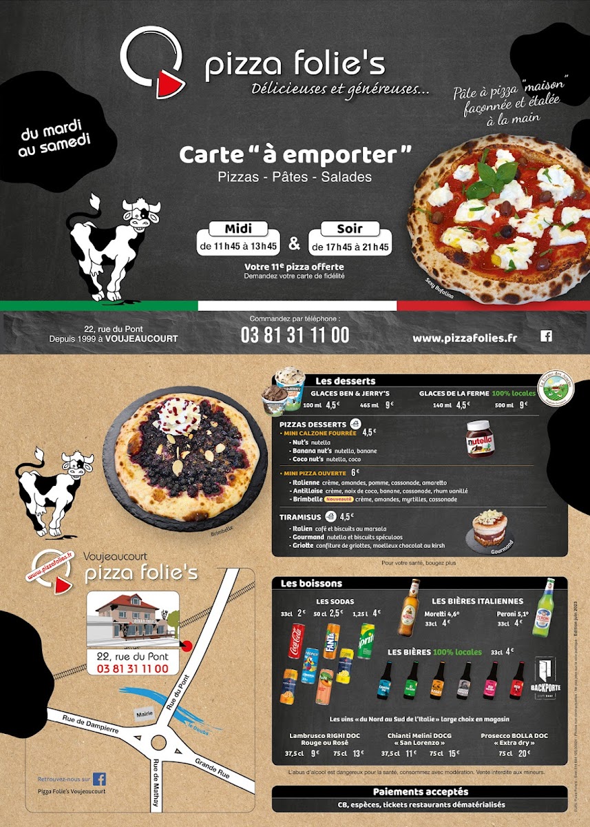 Menu Pizza Folie's 25420-2