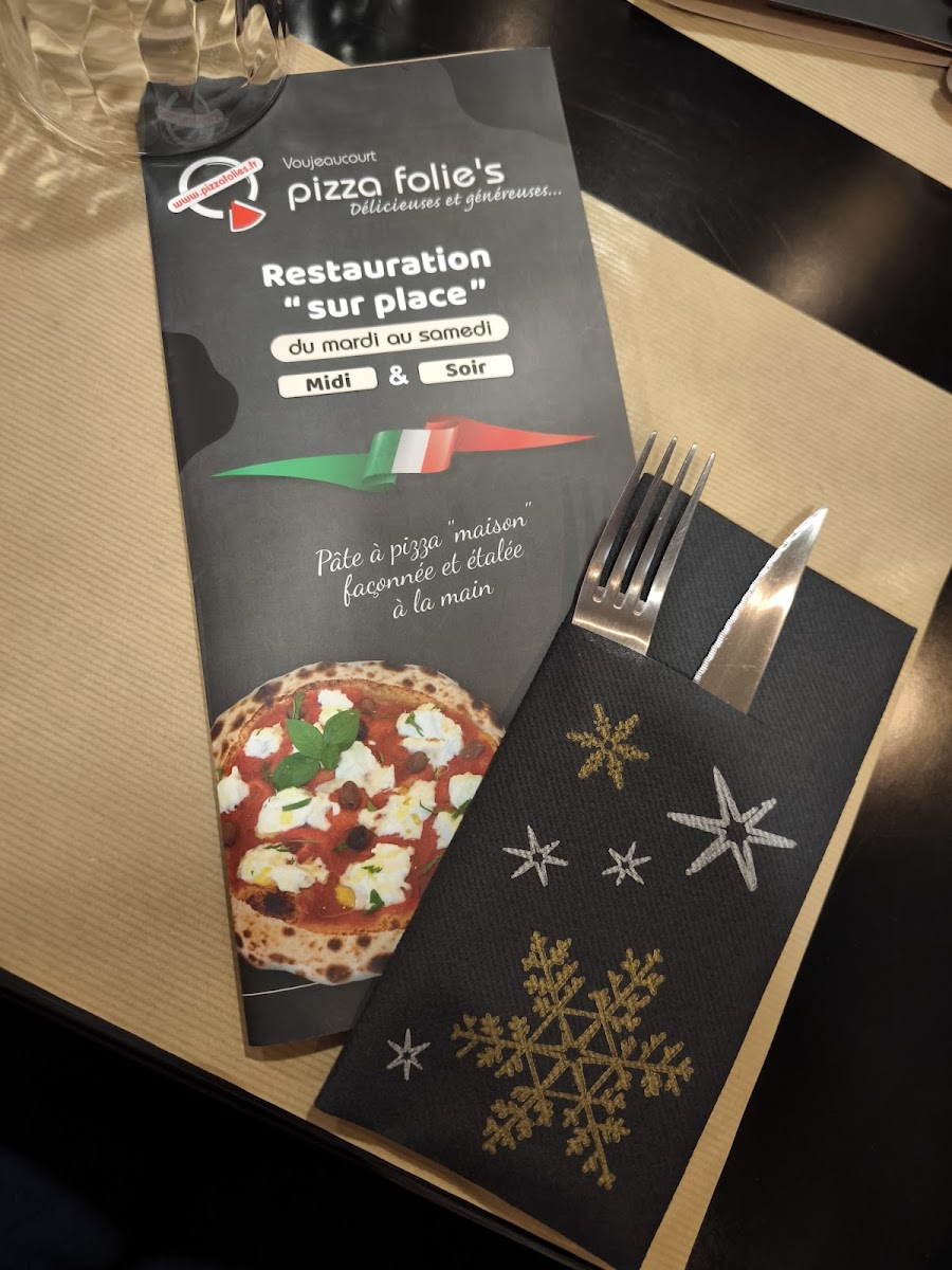 Menu Pizza Folie's 25420-6